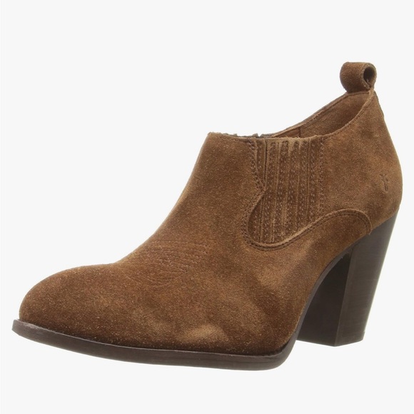 Frye Ilana Women’s Short Leather Suede Ankle Boots size 7 Western - Picture 1 of 12